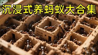 天沉浸式养蚂蚁大合集，创造一个蚂蚁帝国怎么样呢？上帝视角看蚁群如何繁衍！#蚂蚁