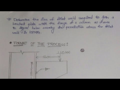 size of weld,  fillet weld numerical