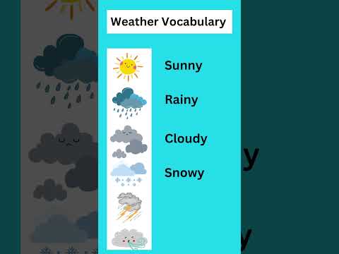 Weather Vocabulary for English Learners