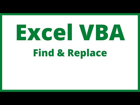 Excel VBA - Find And Replace