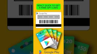 🎉FREE GOOGLE PLAY GIFT CARD GIVEAWAY💸💰💎#shorts #Giveaway #FreeGiveaway #GiftCardGiveaway