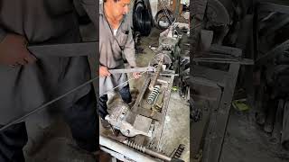 Satisfying Spring Coiling Process on a Lathe! 😍 #SpringMaking #LatheWork #Metalworking