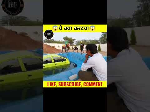 Driving Our Car Underwater - Will Car Swinging Or Sink? #mrindianhacker #shorts #itsindianexperiment