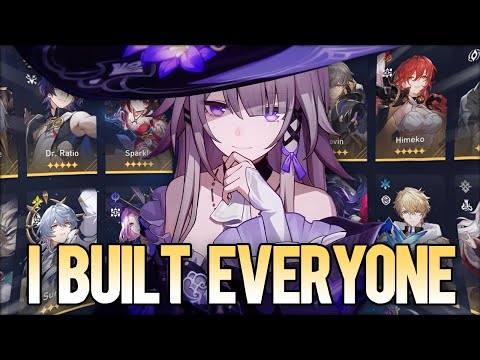 I built every single character in honkai: star rail...