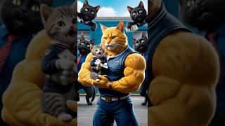 Hero Cat Dad Saves Son from Bullies! #herocat #catdad #bullying #catfamily #animalstory #catstories