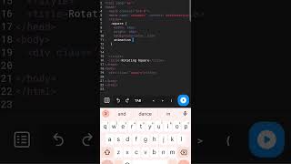 Rotate squares by HTML #webdeveloper #css #programming #cssproperty #code #coding #csstext