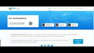 Litecoin LTC Mining Pool  Received 0 0001 LTC   Litecoin Miner with fully automatic process  Start e