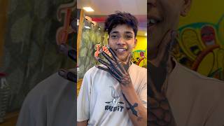 the skeleton 💀 hand tattoo #skeleton #skeletonhand #shortvideo #tranding #amazing #youtubeshorts