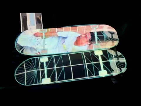 turning skateboards into tvs? | projection mapping