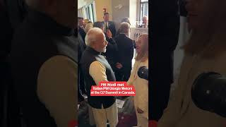Italian Prime Minister Giorgia Meloni met PM at the G7 Summit in Kananaskis, Canada.