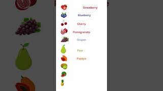 fruits name in english #englishreadingpractice #englishlanguage