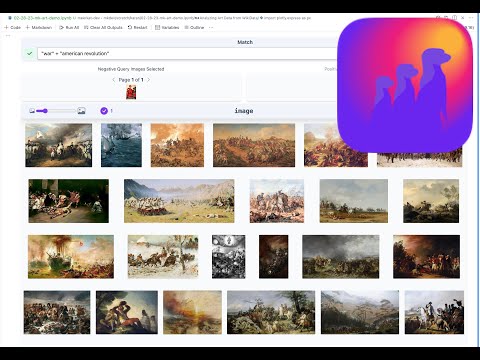Meerkat Demo 1: Analysis of Paintings in a Jupyter Notebook