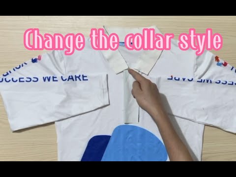 How to change the collar of a T-shirt, quickly. Simple - Save money.