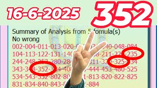 thai lottery 4 digit HTF,tf, totals with formulas  for 16-6-2025 By, InformationBoxTicket