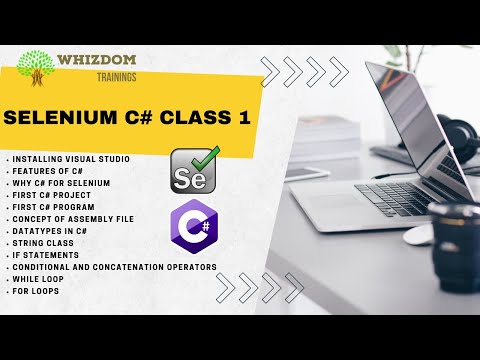 #selenium  C# Training Class 1 ||   @WhizdomTrainings01