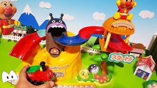 アンパンマン アニメ＆おもちゃ コロコロふしぎないっぱい大冒険の島で遊んだよ！メロンパンナちゃんバイキンマンうまく行けるかな？Miniature Toys
