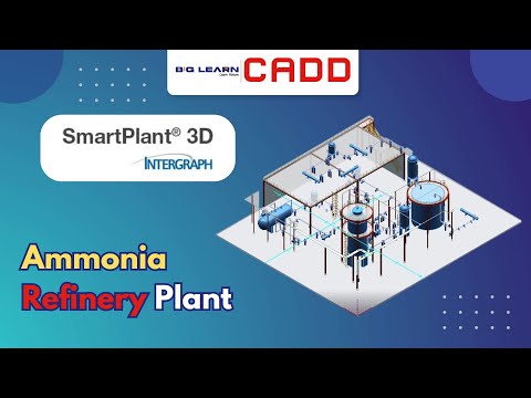 SP3D: Ammonia Refinery Plant - Helicopter View #trending #3d #nxcad #navisworks #cad #pipingskills