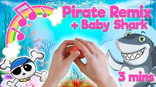 Pirate Playdough remix: Row your Boat, Pirate dance, Baby Shark Nursery Rhyme/Dough mashup