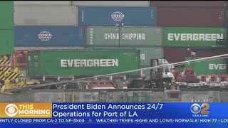 Biden To Announce That Port Of LA Will Operate 24 Hours A Day In Effort To Ease Cargo Backlog