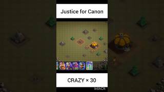 Justice for cannon #clashofclans #gaming #games #coc #justice