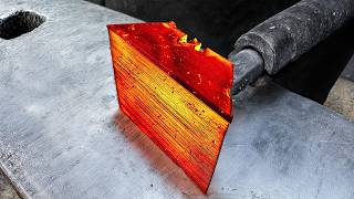 100 Blades Transformed into a Razor-Sharp Knife – Extreme Forging!