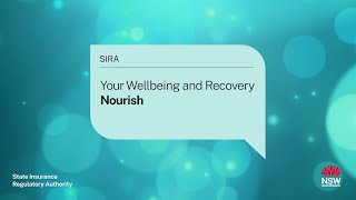 Your Wellbeing and Recovery: Nourish