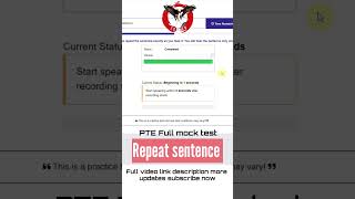 pte full mock test| Pearson mock test| repeat sentence #pte