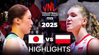 JAPAN 🇯🇵 vs POLAND 🇵🇱 | HIGHLIGHTS | Women's VNL 2025