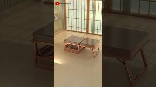 Multifunctional table design#Furniture Design#Folding stool