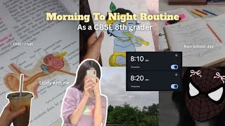 My Morning to Night Study Routine 💗 | A Day in My Life as an 8th Grader | Syllabus Update |