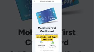 SBM Mobikwik First Rupay Credit Card #2024 #shorts #creditcard
