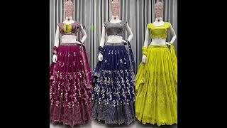 Black Friday Havy Embroidery Iner Micro Elastic Soft Cotton Orgenja Top Bottom Dress Dupatta Lehenga