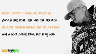 Chris Brown - Freed Up [LYRIC VIDEO]