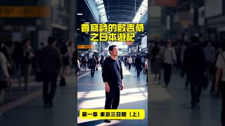 ［旅遊小說］會寫詩的歐吉桑之日本遊記：第一章東京三日情第一集（上） #人生感悟 #正能量 #感情 #情感 #旅行