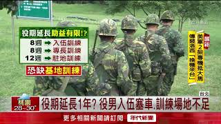 95年次剉咧等？ 義務役期擬延長為1年　軍事專家憂：恐大塞車