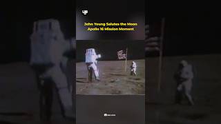 Astronaut John Young Salutes the Moon – Rare Apollo 16 Footage #shorts #lab360 #apollomission