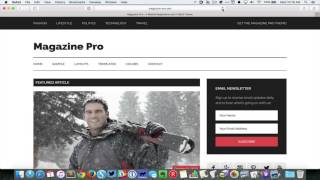 slide down a widget area and slide up in Magazine Pro