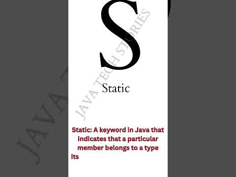 Static in Java