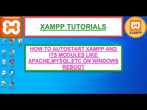 XAMPP:-How to autostart XAMPP and its modules Like Apache,Mysql,etc on windows Reboot