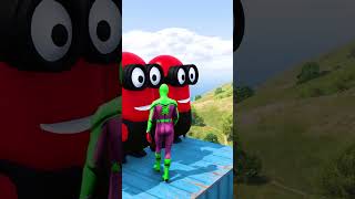GTA 5 Epic Water Ragdolls | Spider-Man Jumps / Fails ep.7813 #shorts