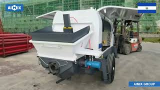 Testing HPS10 Mortar Pump Machine Before Exporting to El Salvador