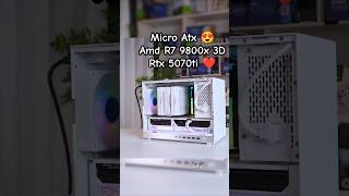 Mini itx 🤏 Super powerful Gaming pc build Amd R7 9800x 3d RTX 5070ti 🔥 #pcbuild #gaming #miniitx