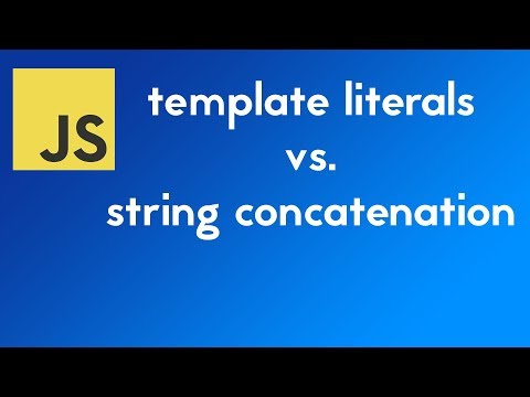 JavaScript Template Literals vs. String Concatenation
