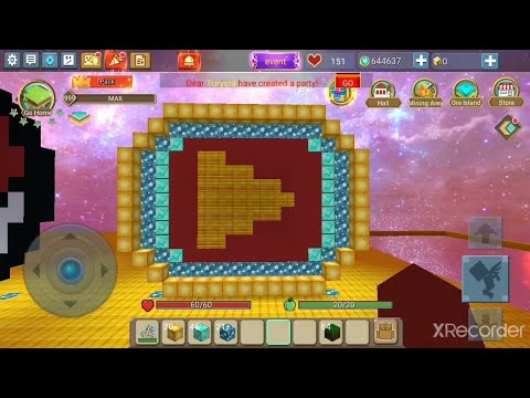 Block man go || Sky block || how to make golden play button