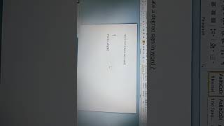 create a  degree sign  MS WORD#viral#trending#computer#msword#tutorials