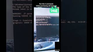 run this 3 cmd commands before purchasing computer #education #shorts #tricks