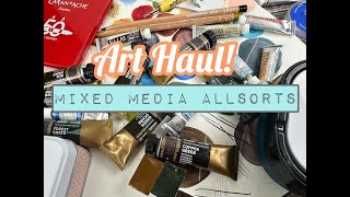 Art Haul! Only a mixed media artist could make sense of this!
