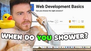Doug Takes a Web Dev Quiz and the shower debate
