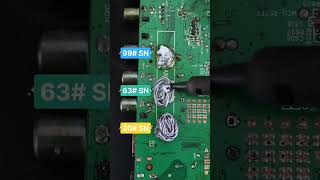 Low melting point, excellent flow, and shiny solder joints choose 63 solder wire.#SolderWire