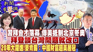 習拜會才落幕 傳美抵制北京冬奧 拜登談台灣問題就改口 20年大躍進! 麥肯錫:中國財富超美居冠｜天編推播@中天新聞CtiNews 20211120